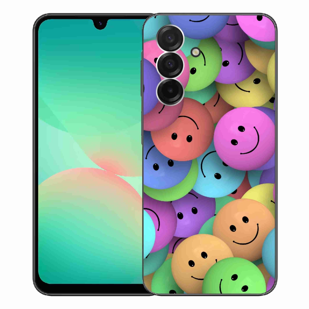 Zselés borító mmCase Samsung Galaxy A26 5G - színes smiley-khoz