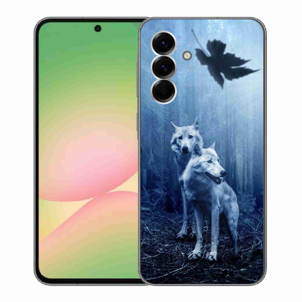 Zselés borítás mmCase Samsung Galaxy A56 5G - farkasok az erdőben