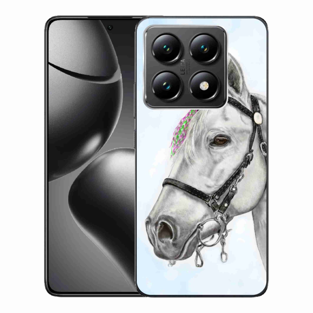 Gél borítás mmCase a Xiaomi 14T-hez - fehér ló 1