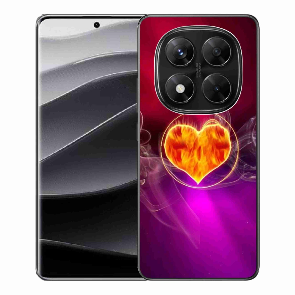 Gél borítás mmCase a Xiaomi Redmi Note 14 Pro 5G/Poco X7 5G számára - tüzes szív