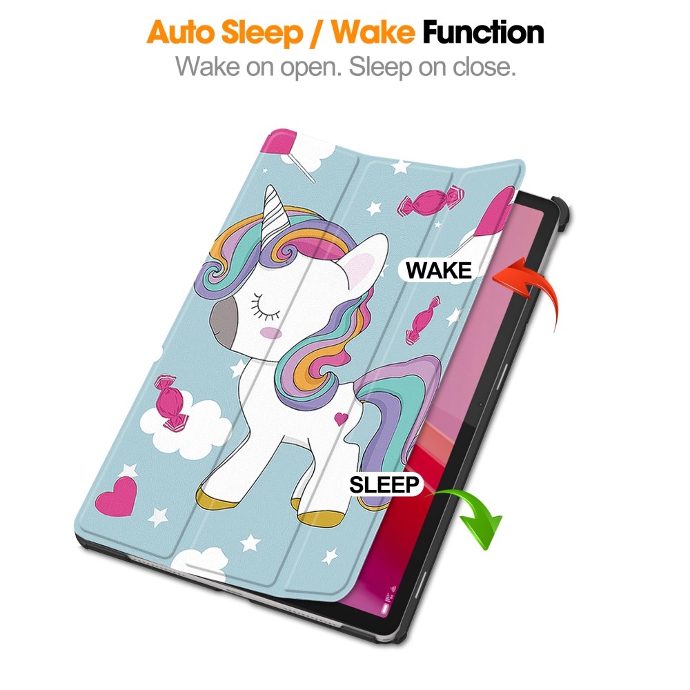 Nyomtatás intelligens záró tok Lenovo Tab M11/Tab K11 - egyszarvúhoz