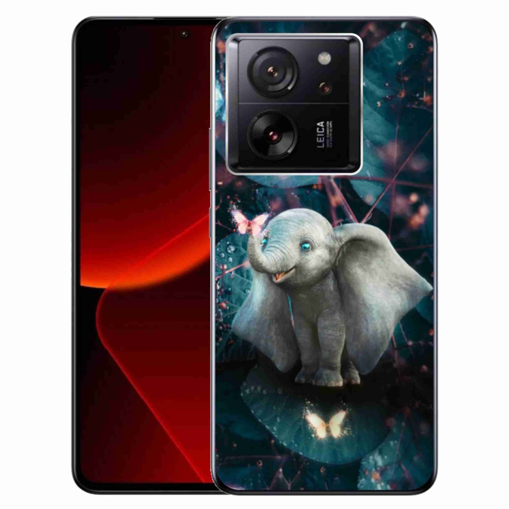 Gél borítás mmCase a Xiaomi 13T/13T Pro számára - aranyos elefánt