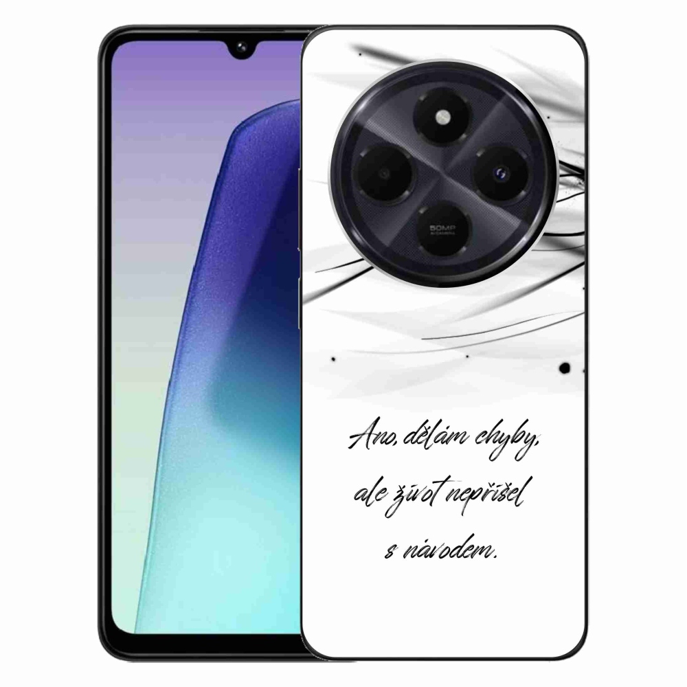 Gél borítás mmCase a Xiaomi Redmi 14C/Poco C75-hez - idézem fehér háttérrel