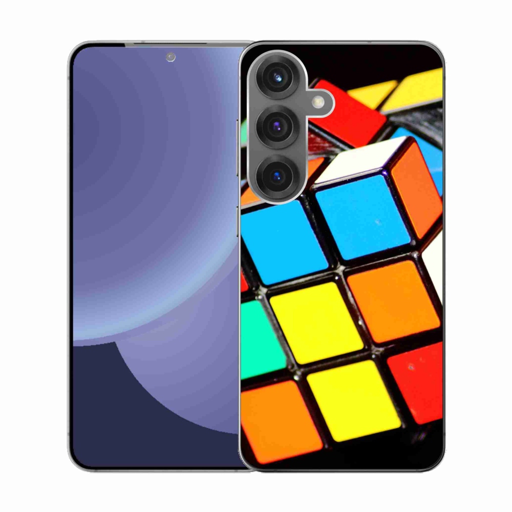 Gél borítás mmCase Samsung Galaxy S25 készülékhez - Rubik-kocka