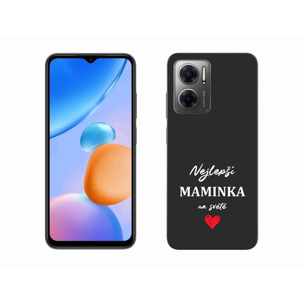 Gél borító mmCase a Xiaomi Redmi 10 5G - legjobb anya 1 fekete háttérrel