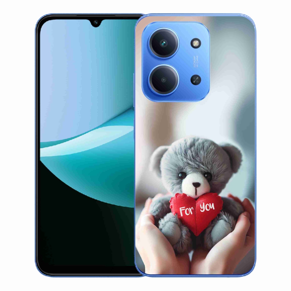 Gél borítás mmCase a Xiaomi Redmi 15C 4G/5G (173mm) - mackó a szerelmesek számára