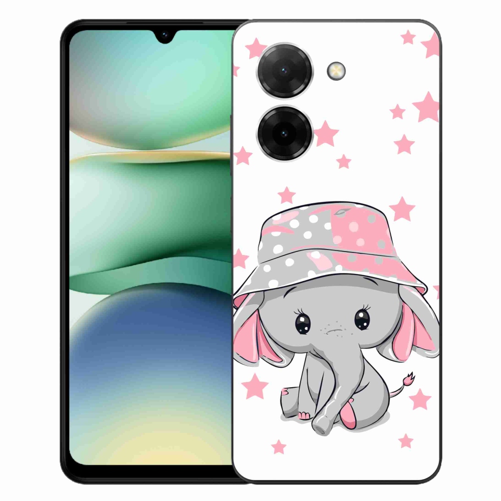 Gél borító mmCase a Xiaomi Redmi A5 (173.45x79.35x8.45mm) - rózsaszín elefánthoz