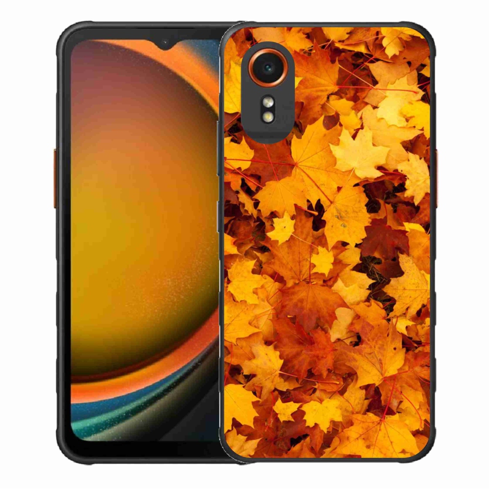 Gél borítás mmCase Samsung Galaxy Xcover 7 készülékhez - juharlevelek