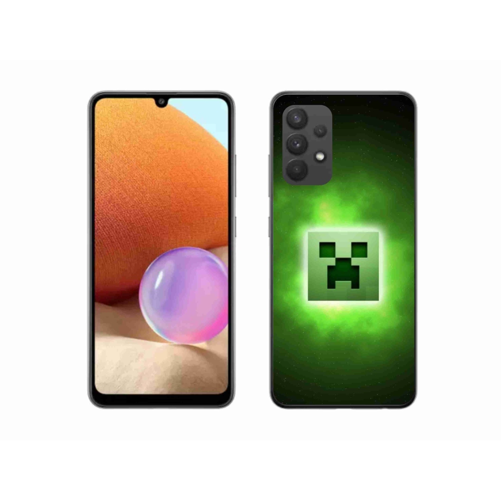 Gél borítás mmCase Samsung Galaxy A32 4G - minecraft
