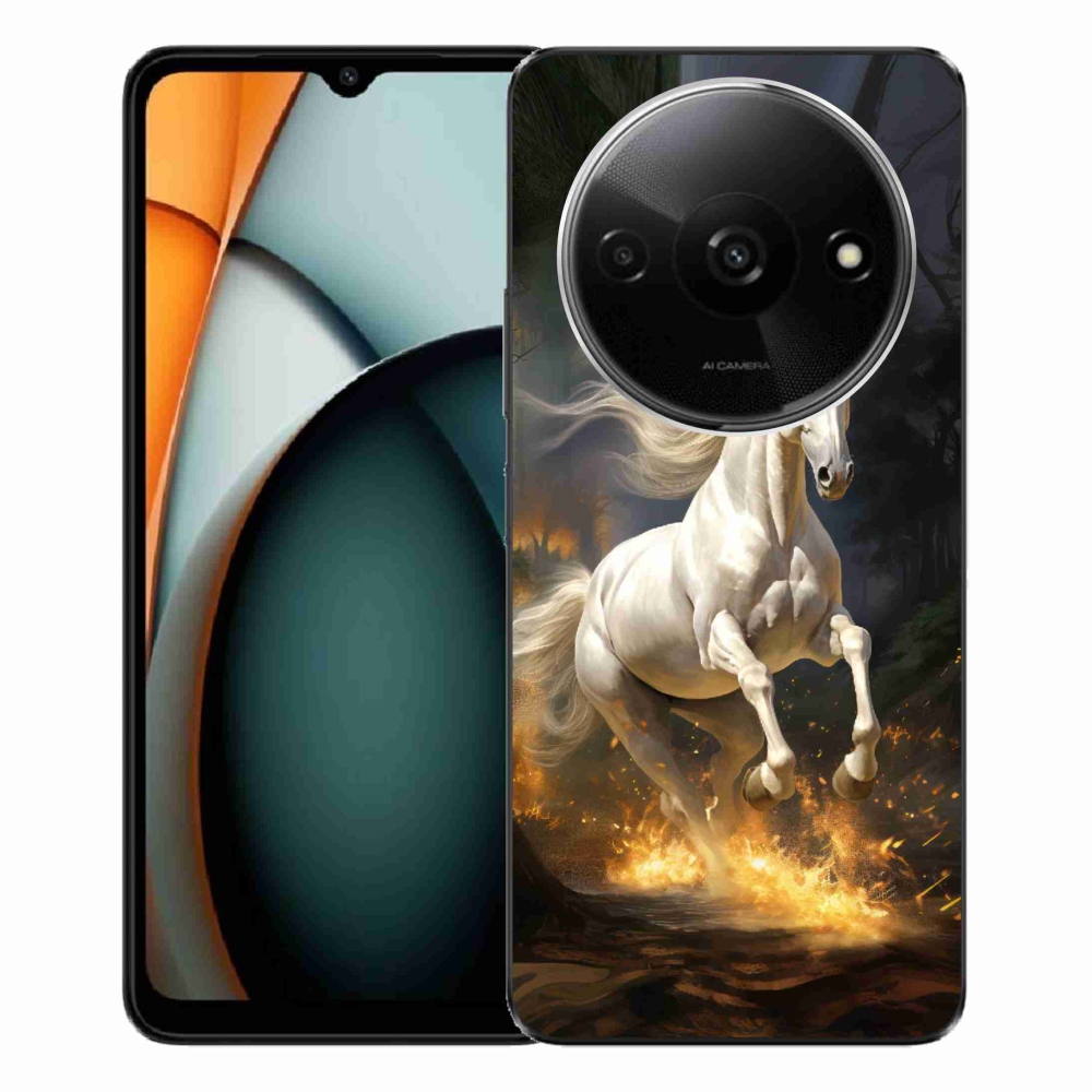 Gél borítás mmCase a Xiaomi Redmi A3-hoz - fehér ló 2