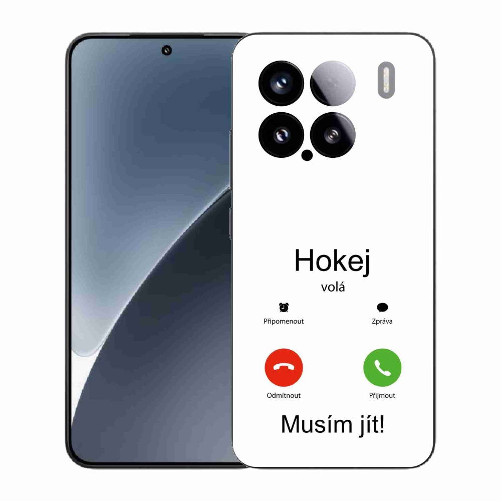 Gél borító mmCase a Xiaomi 15 - hoki hívások fehér háttérrel