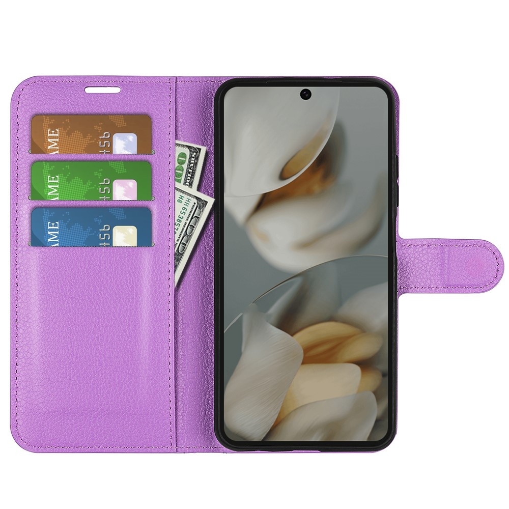 Litchi könyv tok Google Pixel 10 Pro XL-hez - lila