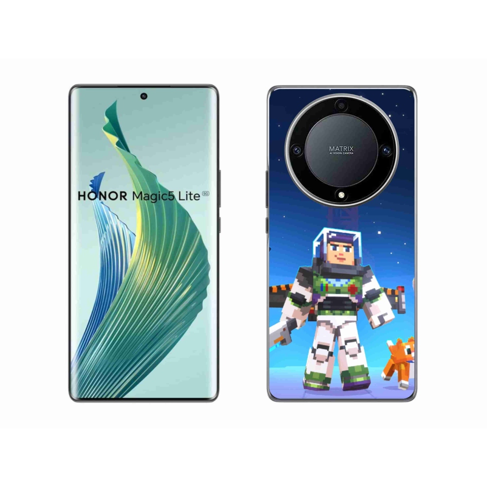 Gél borítás mmCase a Honor Magic 5 Lite 5G számára - minecraft 2