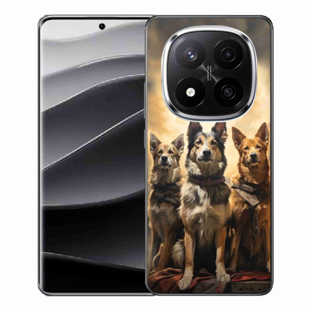 Gél borítás mmCase a Xiaomi Redmi Note 14 Pro+ 5G számára - három kutya