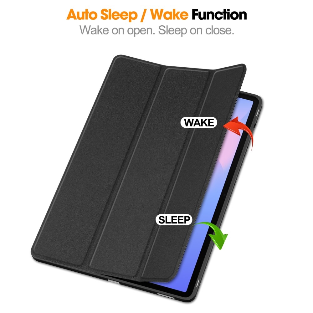 Casy intelligens záró tok Samsung Galaxy Tab S10 FE+ készülékhez - fekete