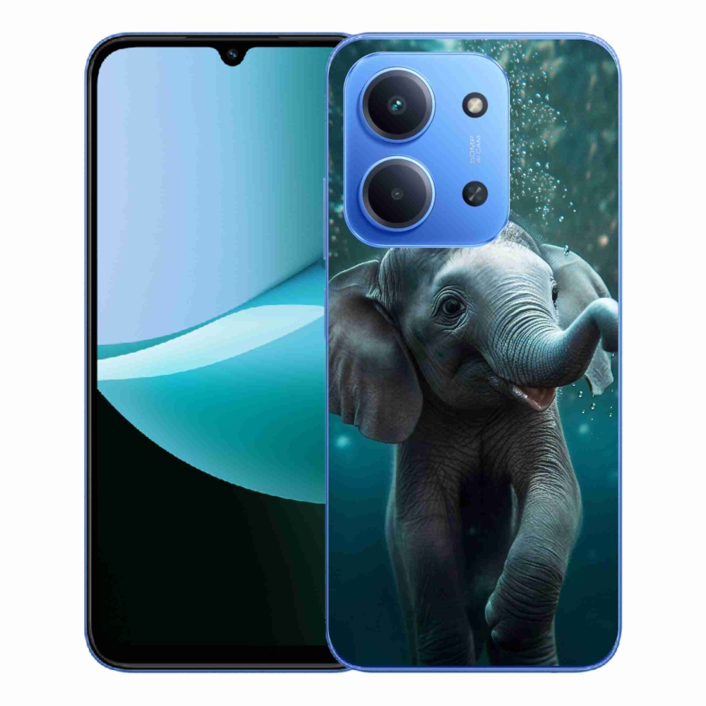 Gél borítás mmCase a Xiaomi Redmi 15C 4G/5G (173mm) - elefánt a víz alatt