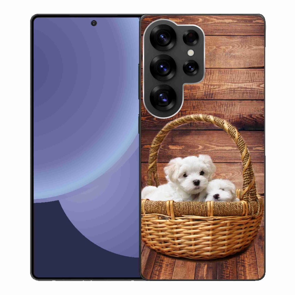 Zselés borítás mmCase Samsung Galaxy S25 Ultra - kölyökkutyákhoz