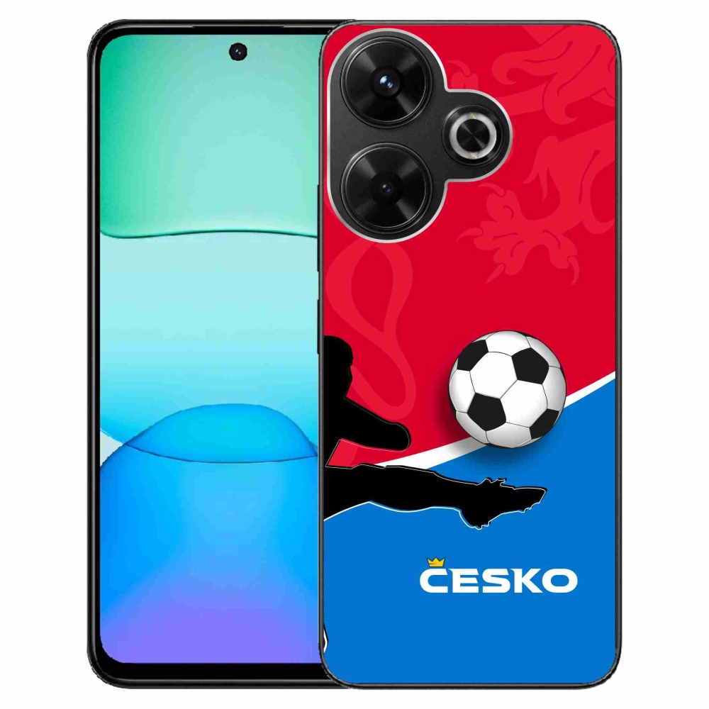Gél borítás mmCase a Xiaomi Redmi 13 4G/Poco M6 4G - futball Csehország 2