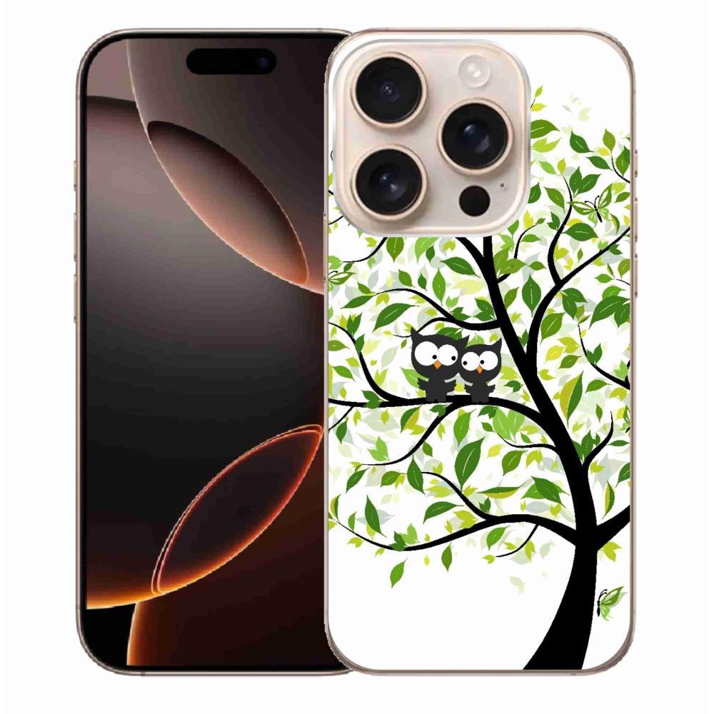 Zselés borítás mmCase iPhone 16 Pro Max készülékhez - baglyok a fán