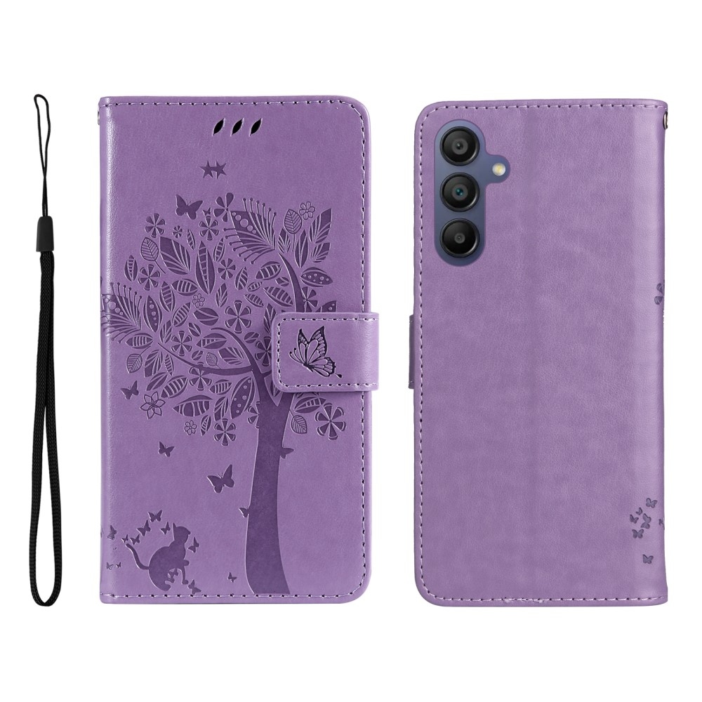 Fák könyve tok Samsung Galaxy A16 4G/5G/A26 5G - világos lila