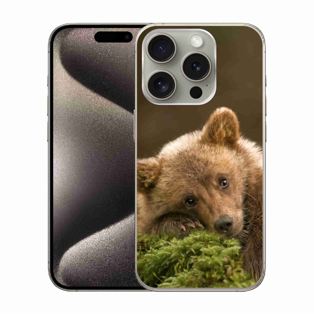 Zselés borítás mmCase iPhone 15 Pro készülékhez - medve