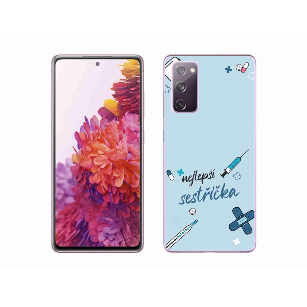 Gél borítás mmCase Samsung Galaxy S20 FE - legjobb kishúg kék háttérrel