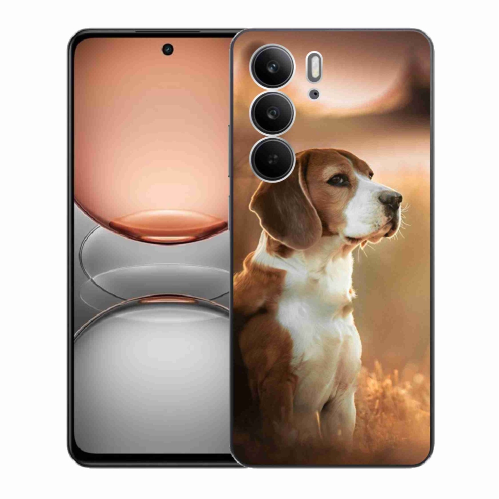 Gél borító mmCase a Realme C75 készülékhez - bézs színű