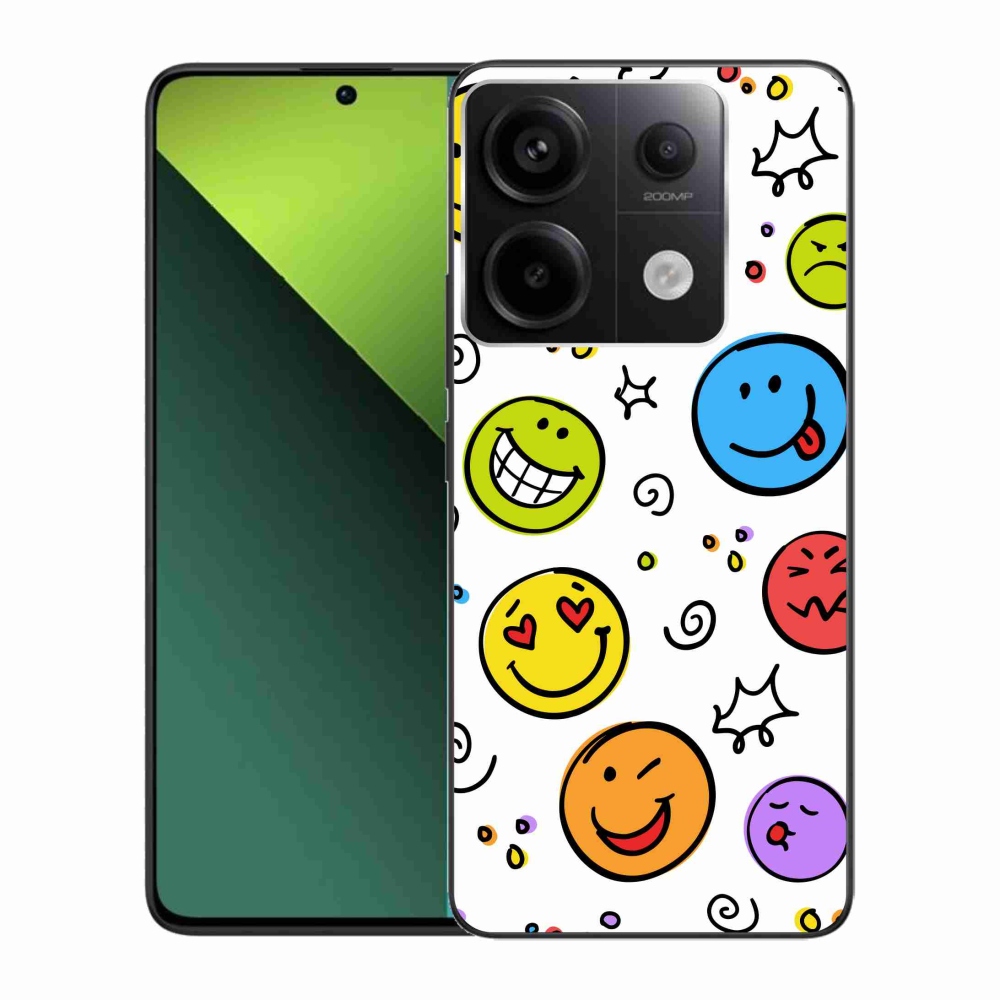 Gél borítás mmCase a Xiaomi Redmi Note 13 Pro 5G/Poco X6 5G számára - smiley-k