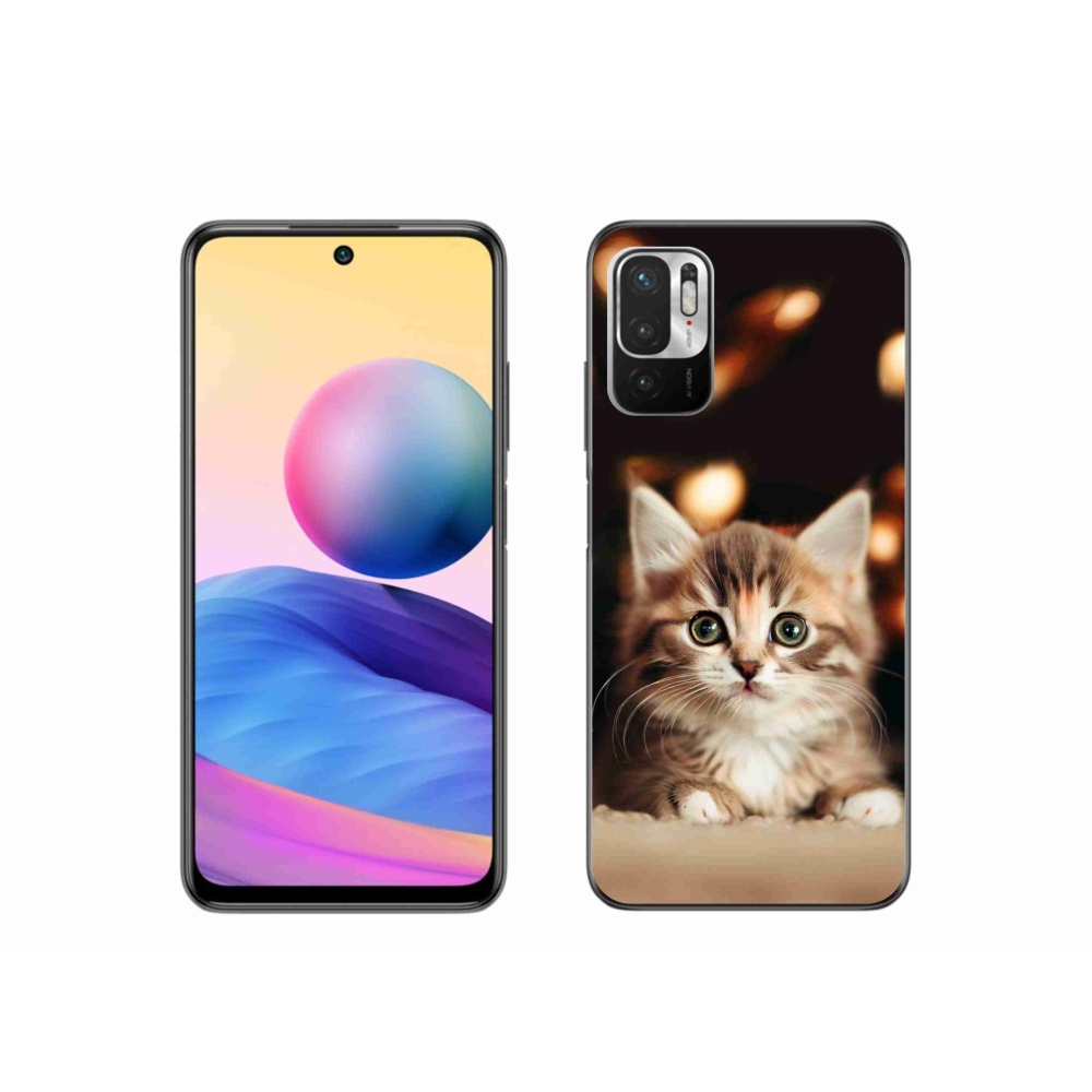 Gél borítás mmCase a Xiaomi Poco M3 Pro/5G számára - aranyos cica 2