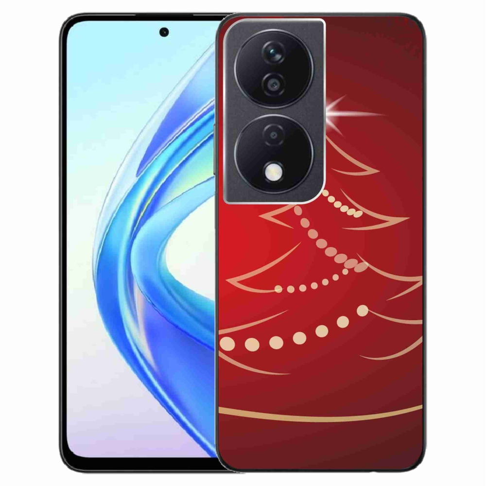 Gél borítás mmCase a Honor X7b/Honor 90 Smart készülékhez - karácsonyfa karikatúra