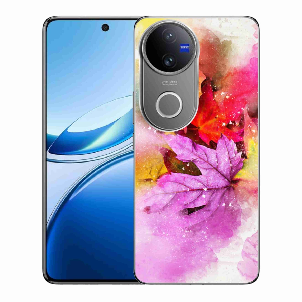 Zselés borítás mmCase a Vivo V50 5G-hez - színes levelek