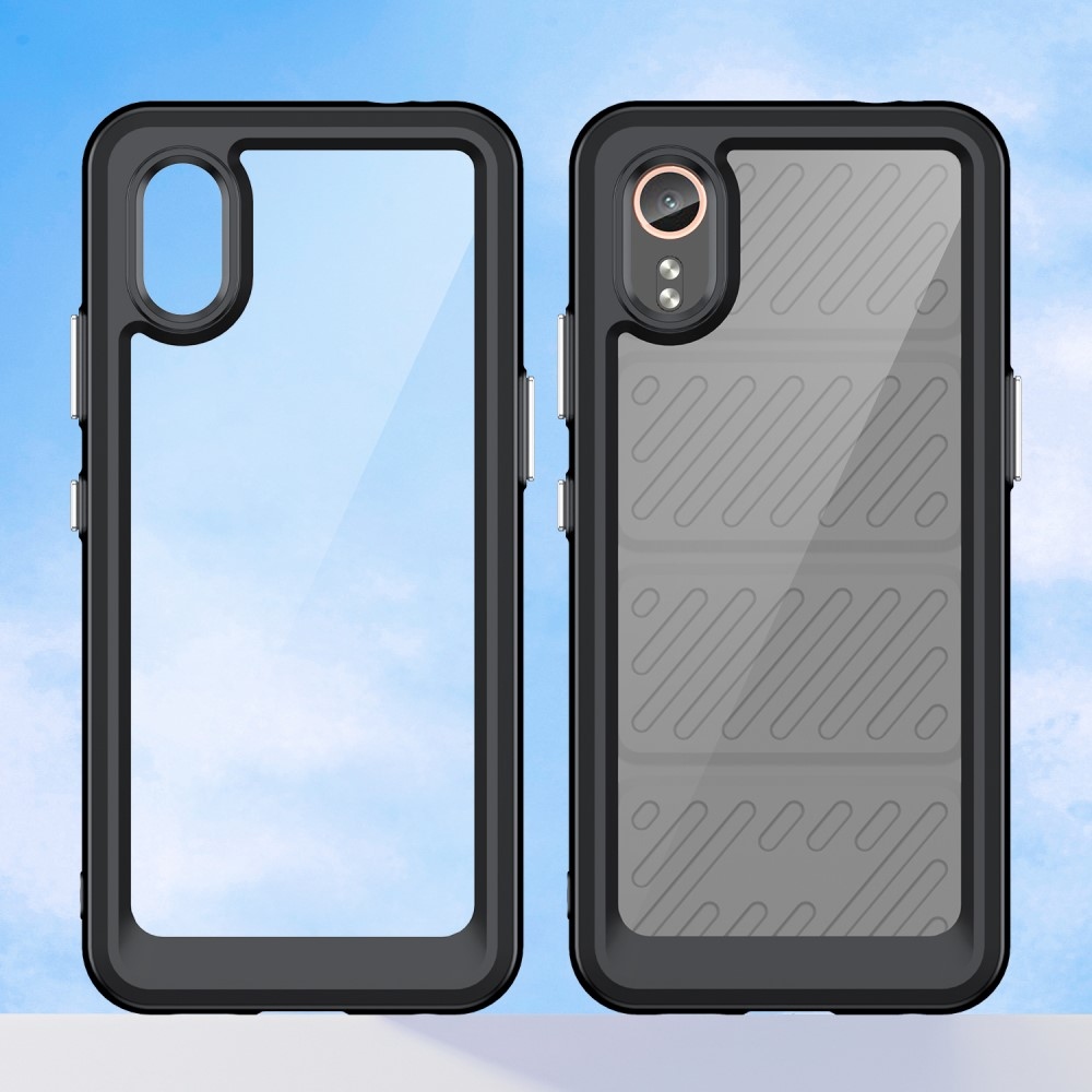 Gél tok fix hátlappal Samsung Galaxy Xcover 7 készülékhez - fekete