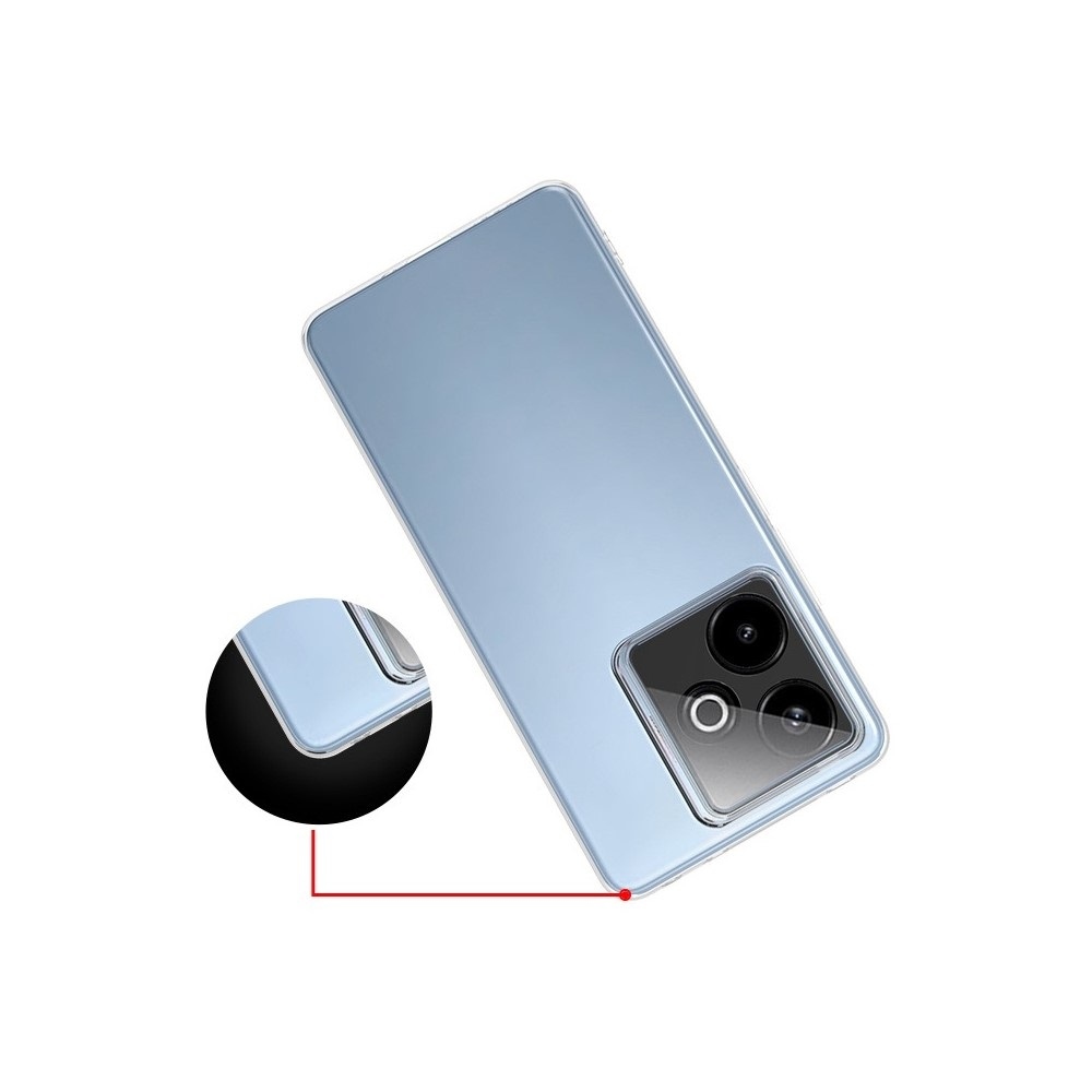 Átlátszó zselés tok a Realme GT 7 5G/GT 7T 5G számára - átlátszó