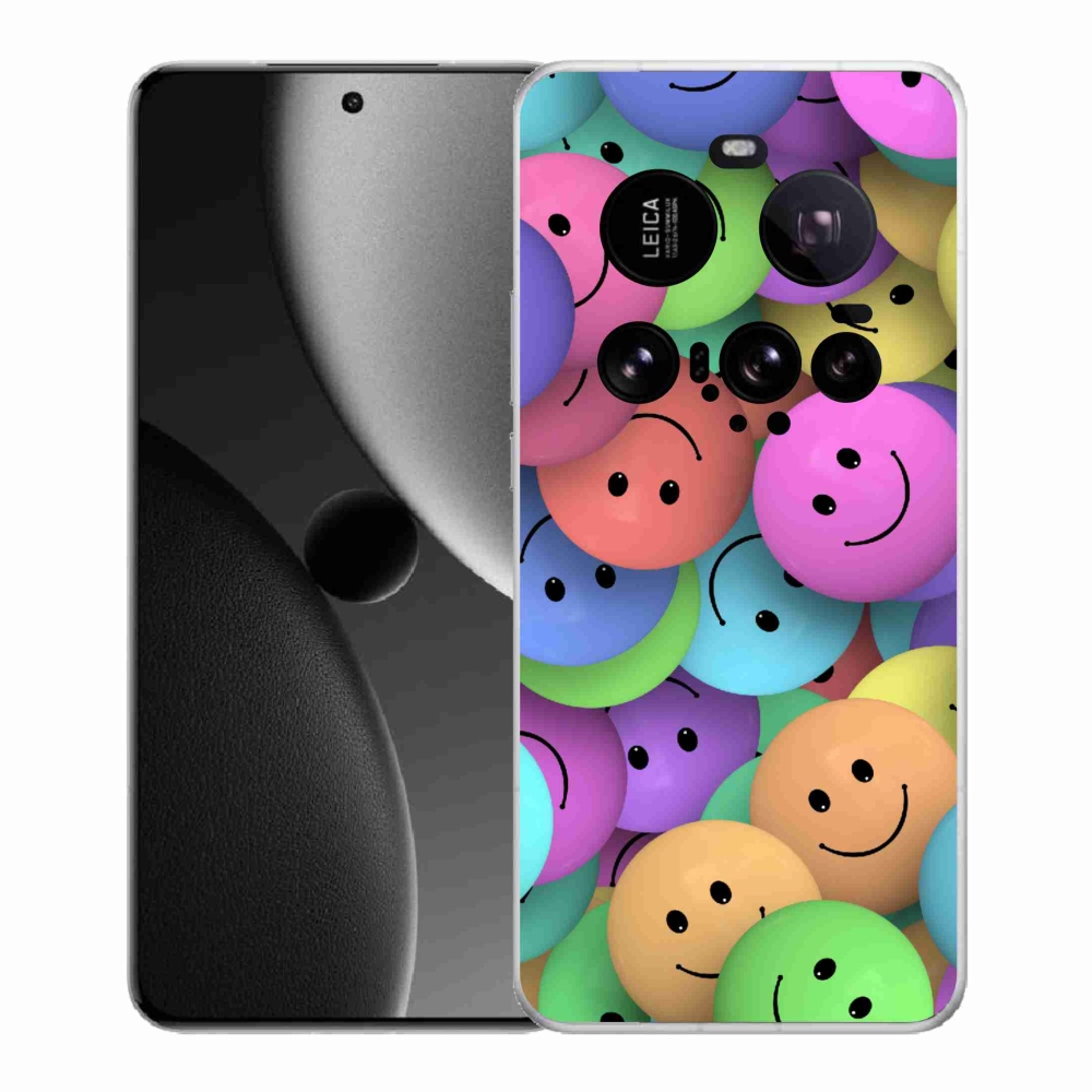 Gél borító mmCase a Xiaomi 15 Ultra számára - színes smiley-k