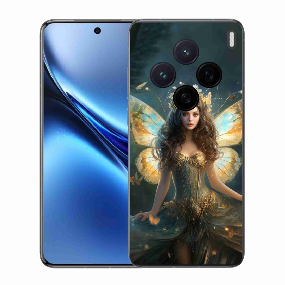 Zselés borítás mmCase a Vivo X200 5G-hez - pillangó nő