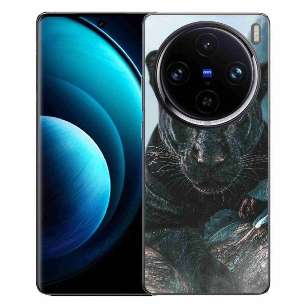 Zselés borítás mmCase a Vivo X100 Pro 5G készülékhez - fekete párduc