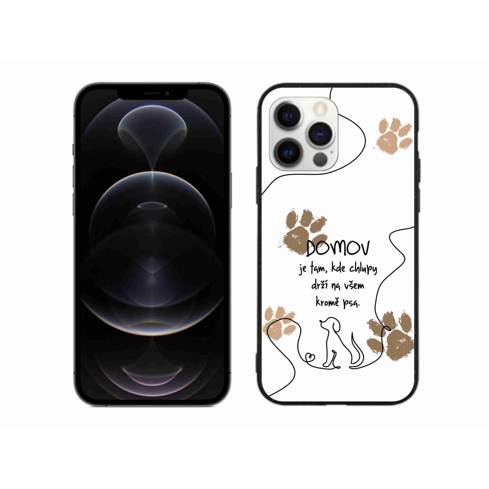 Gél borítás mmCase iPhone 12 Pro Max készülékhez - kutyamotívum fehér háttér