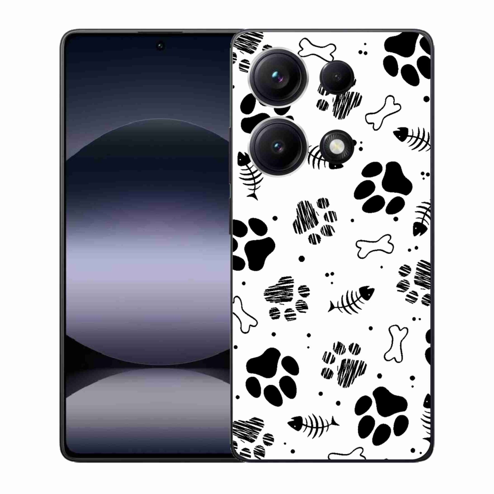 Gél borítás mmCase a Xiaomi Redmi Note 14S-hez - kutyamancsok 1