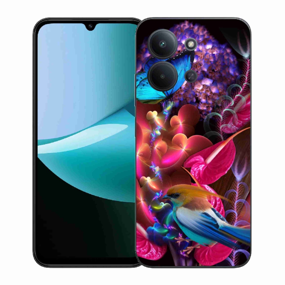 Gél borítás mmCase a Xiaomi Redmi 15C 4G (171mm)/Poco C85 4G (171mm) - színes virágokhoz