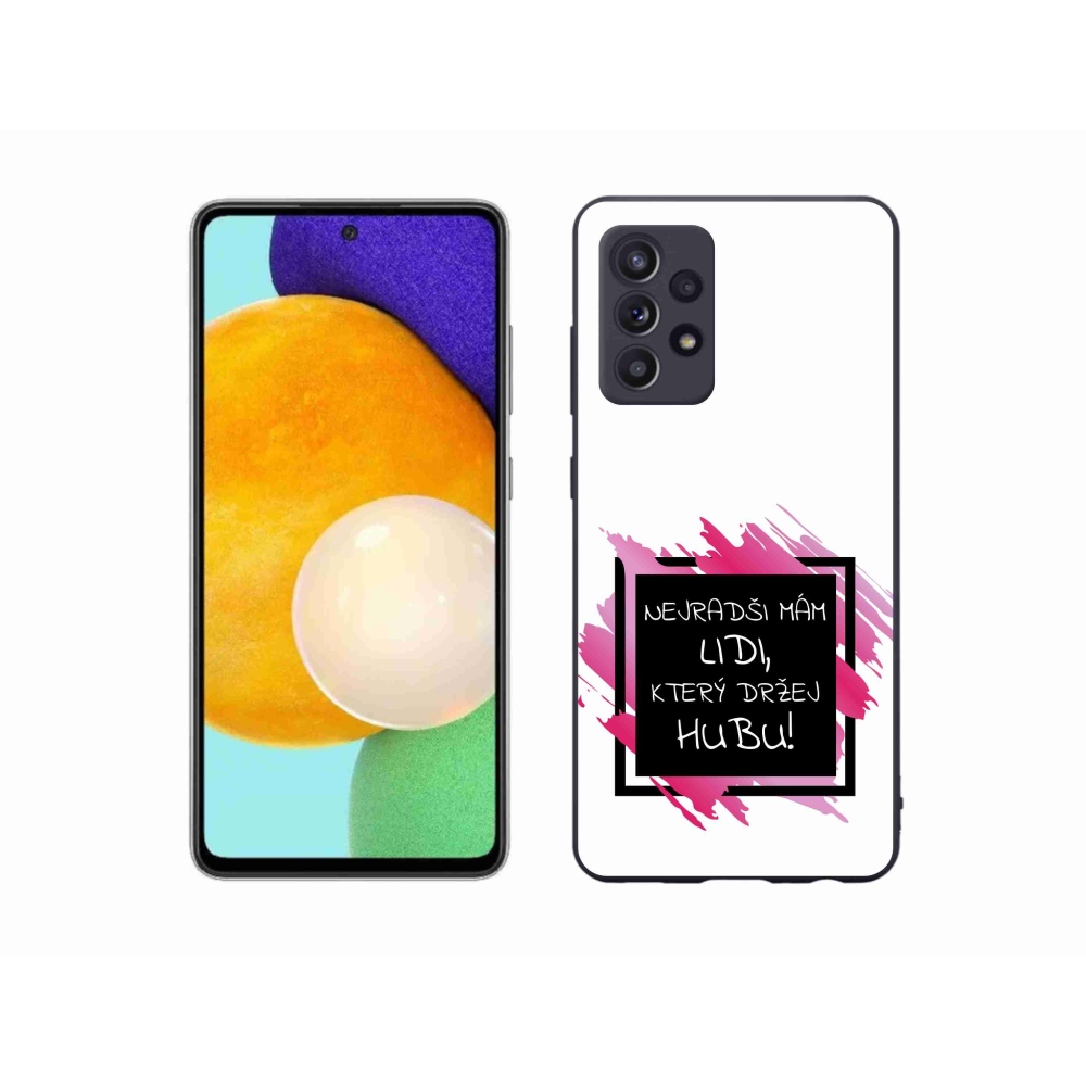 Gél borítás mmCase Samsung Galaxy A52s 5G - vicces szöveg 7 fekete-fehér háttérrel