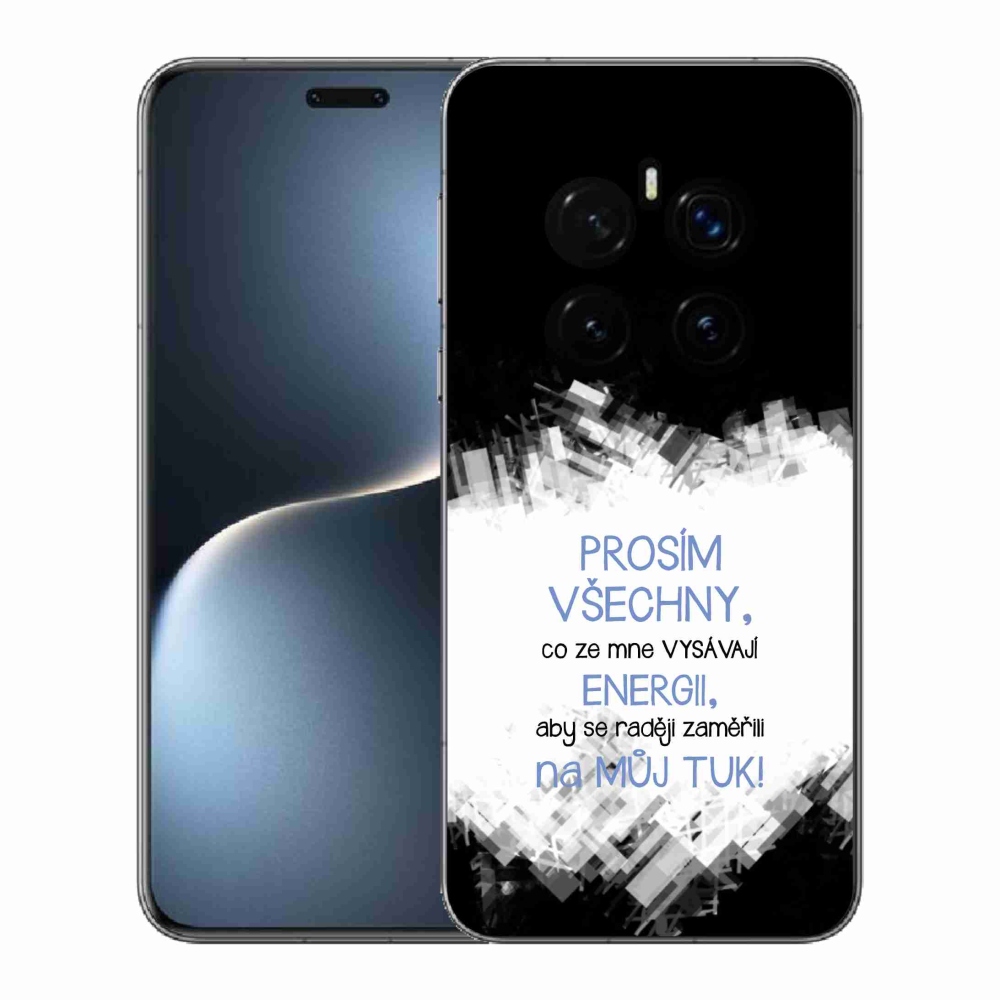 Gél borító mmCase a Honor Magic 7 Pro 5G készülékhez - vicces szöveg 1 kék