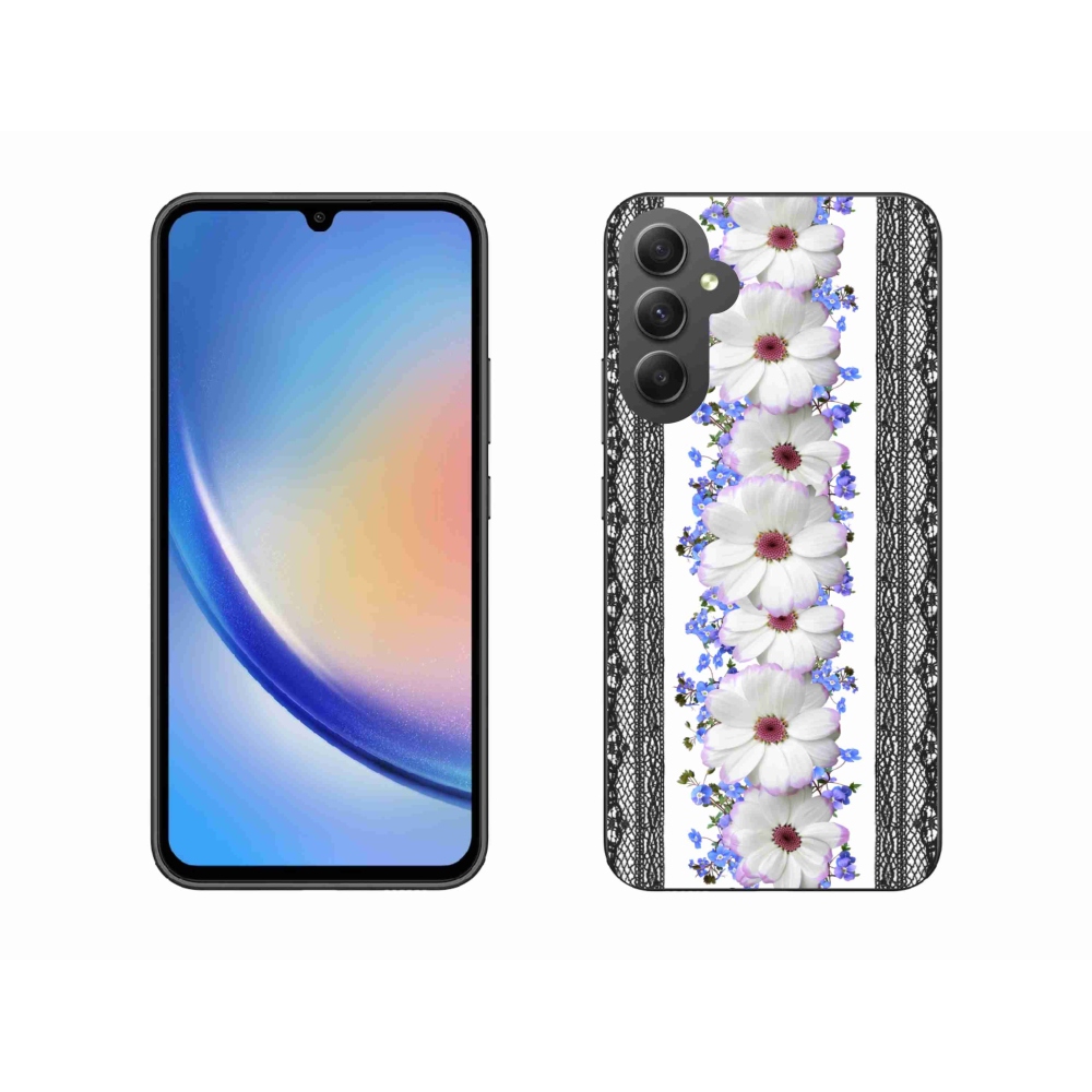 Gél borító mmCase Samsung Galaxy A34 5G - virágok 8