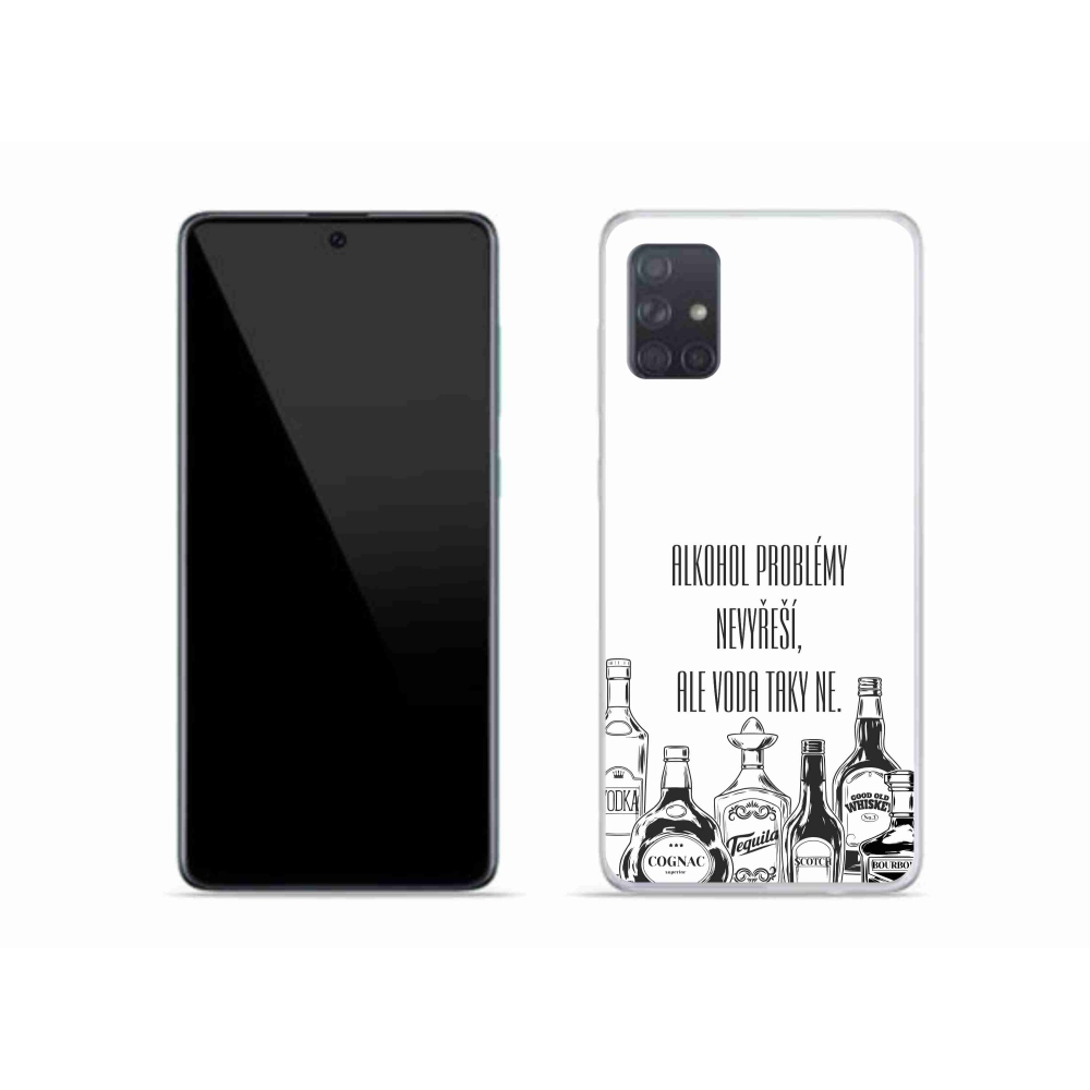 Gél borító mmCase Samsung Galaxy A51 - vicces szöveg fehér háttérrel
