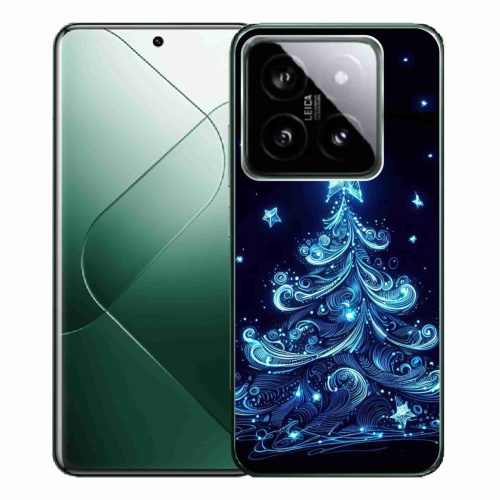 Gél borítás mmCase a Xiaomi 14 Pro-hoz - neon karácsonyfa 4
