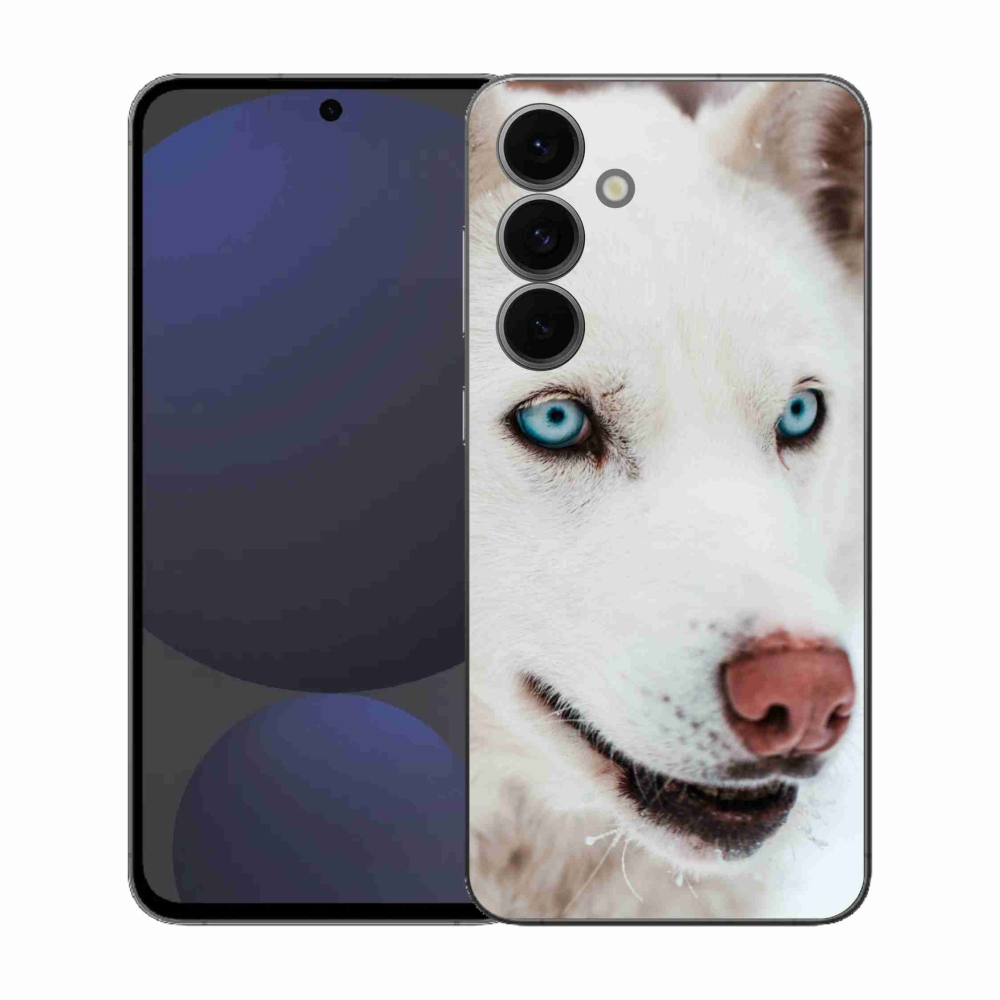 Zselés borítás mmCase Samsung Galaxy S25 FE készülékhez - kutyaszemmel nézve