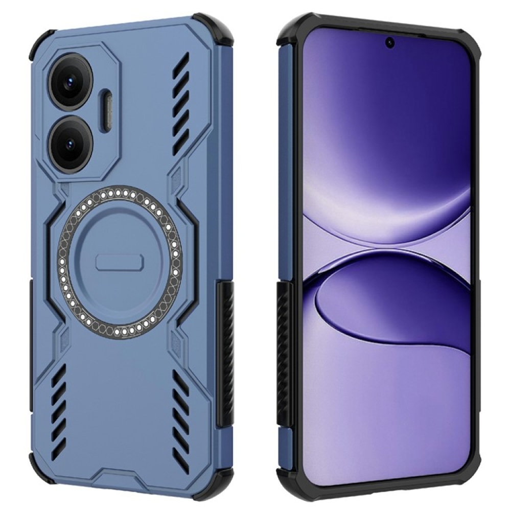 Üreges, tartós burkolat MagSafe-vel a Xiaomi Poco F7 5G-re - kék