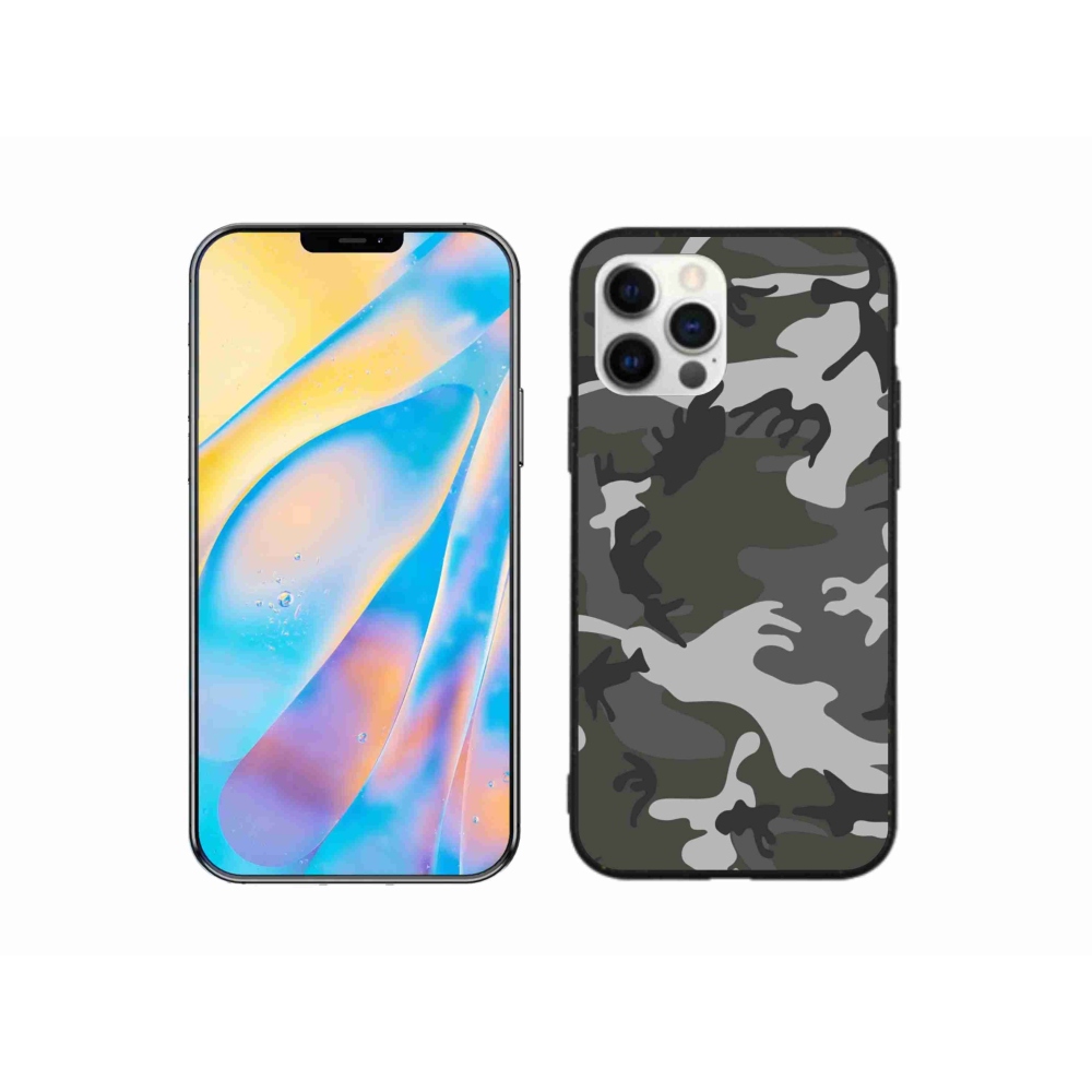 Zselés borítás mmCase iPhone 12 Pro készülékhez - álcázó minta