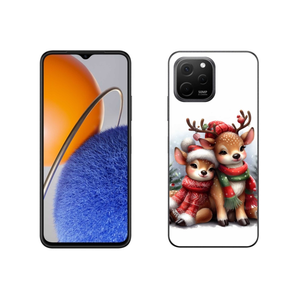 Gél borítás mmCase a Huawei Nova Y61 készülékhez - karácsonyi rénszarvas
