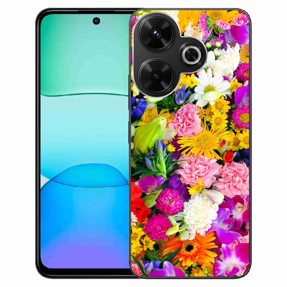 Gél borítás mmCase a Xiaomi Redmi 13 4G/Poco M6 4G - virágok 12