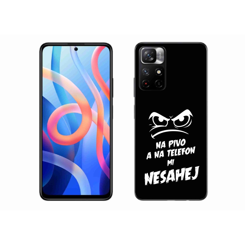 Gél borító mmCase a Xiaomi Redmi Note 11S 5G - sör motívum 2 fekete háttérrel